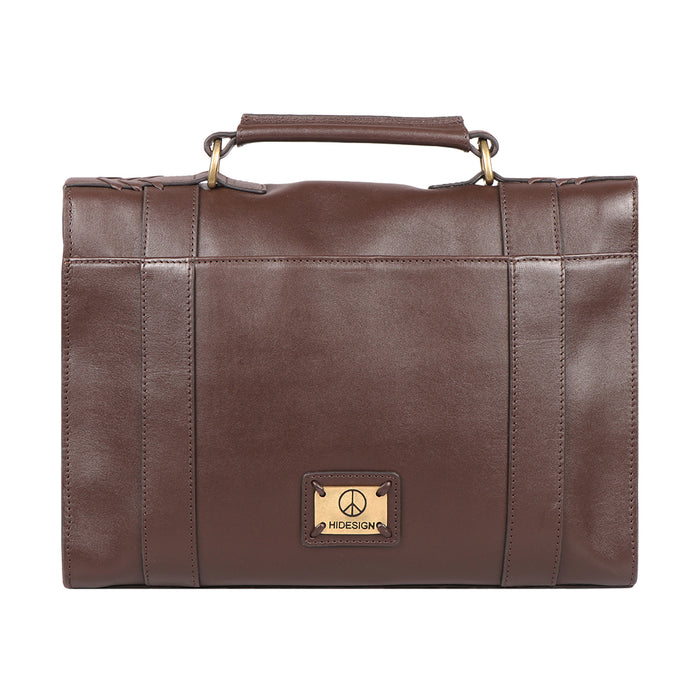 Mandela 02 Brown Leather  Messenger Bag