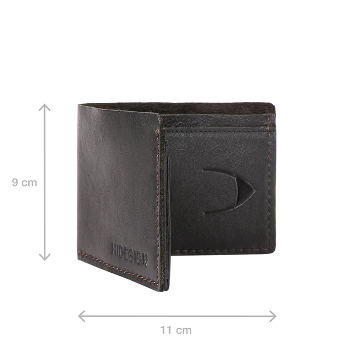 Mandela W1 Black Leather Bi-Fold Wallet