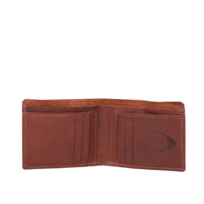 Mandela W1 Tan Leather Bi-Fold Wallet
