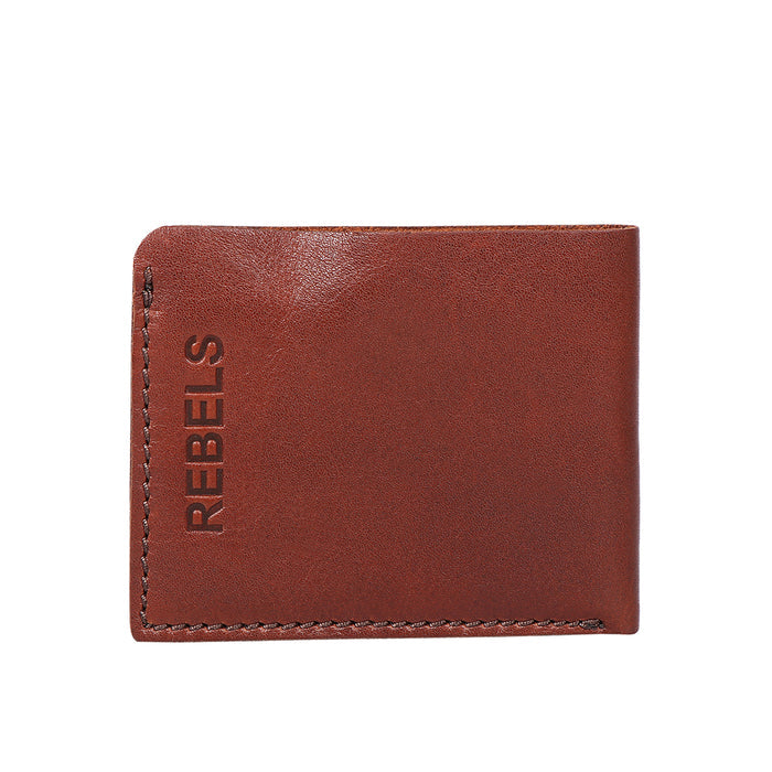 Mandela W1 Tan Leather Bi-Fold Wallet