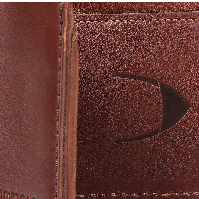 Mandela W1 Tan Leather Bi-Fold Wallet