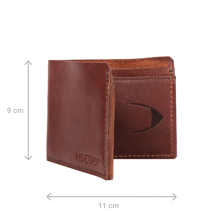Mandela W1 Tan Leather Bi-Fold Wallet