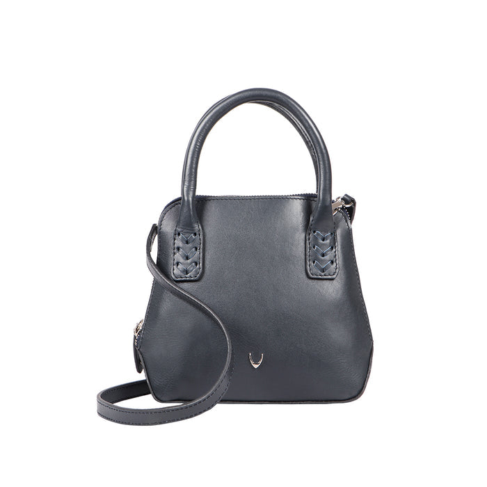 Mandy 02 Blue Leather Crossbody