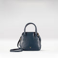 Mandy 02 Blue Leather Crossbody
