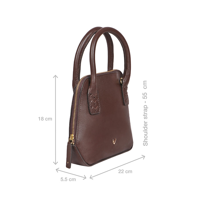 Mandy 02 Brown Leather Crossbody