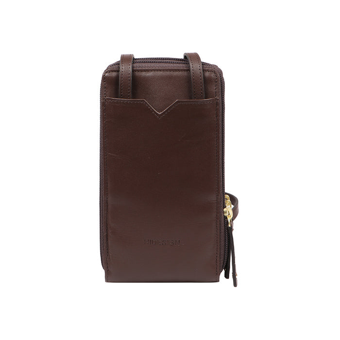 Mandy W3 Brown Leather Sling Wallet