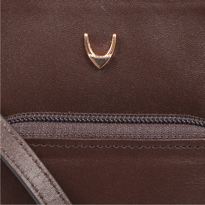 Mandy W3 Brown Leather Sling Wallet