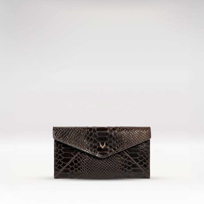 Mandy W5 Brown Leather Clutch Wallet
