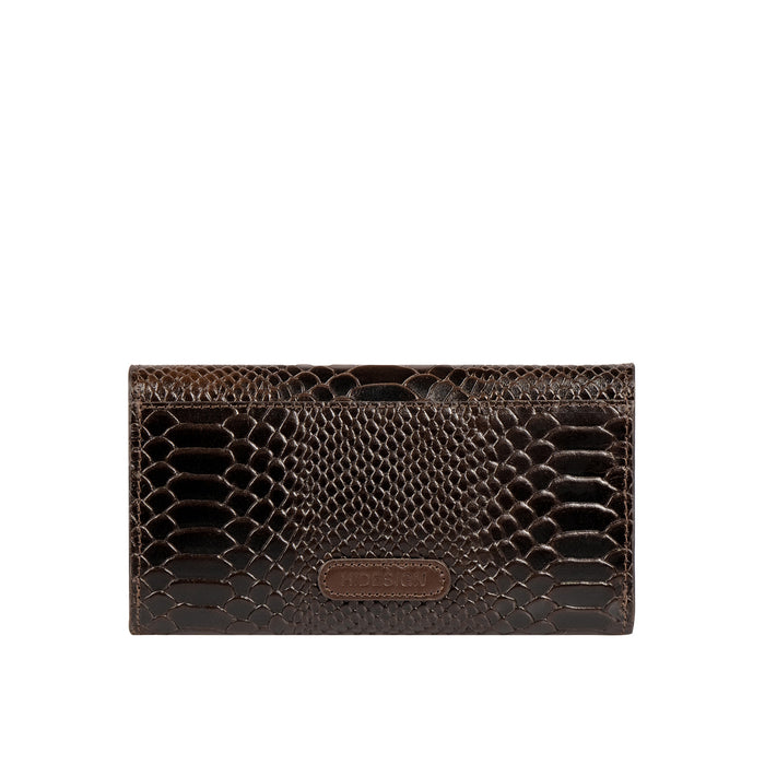 Mandy W5 Brown Leather Clutch Wallet