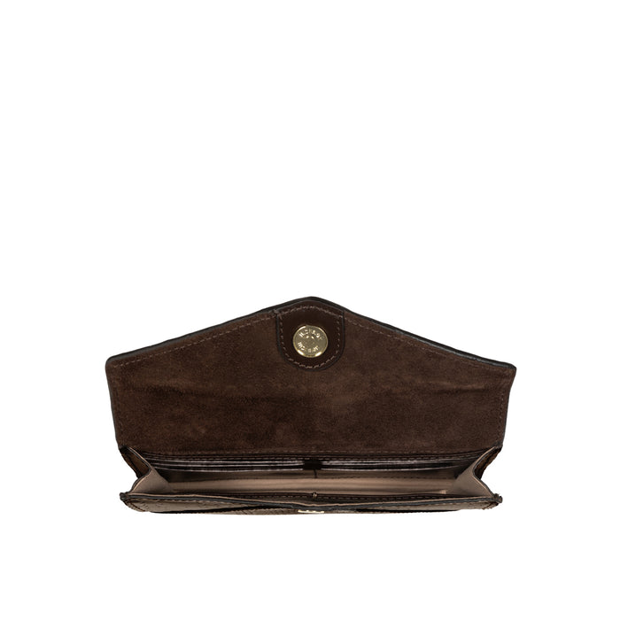 Mandy W5 Brown Leather Clutch Wallet