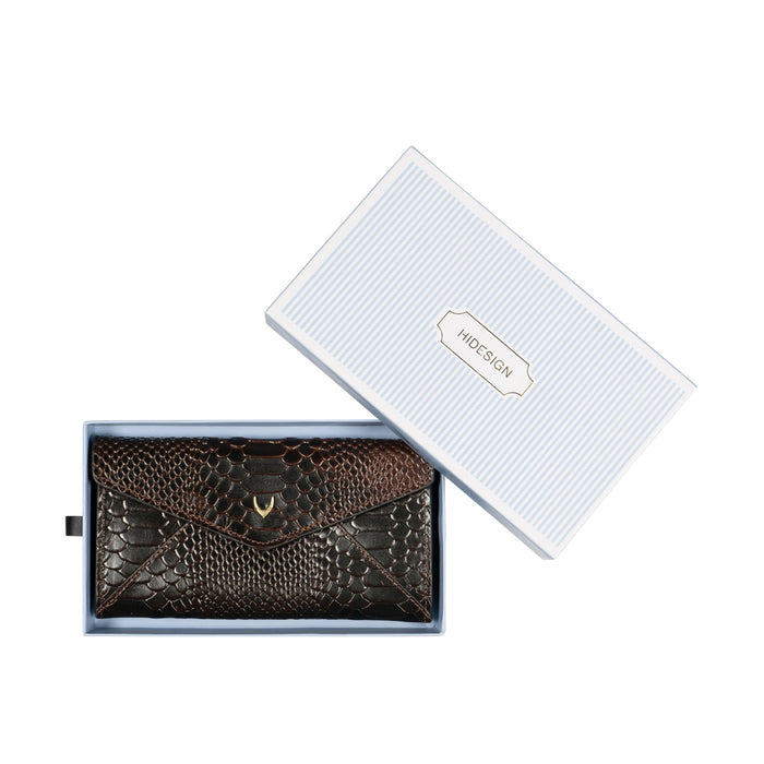 Mandy W5 Brown Leather Clutch Wallet