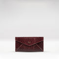 Mandy W5 Red Leather Clutch Wallet