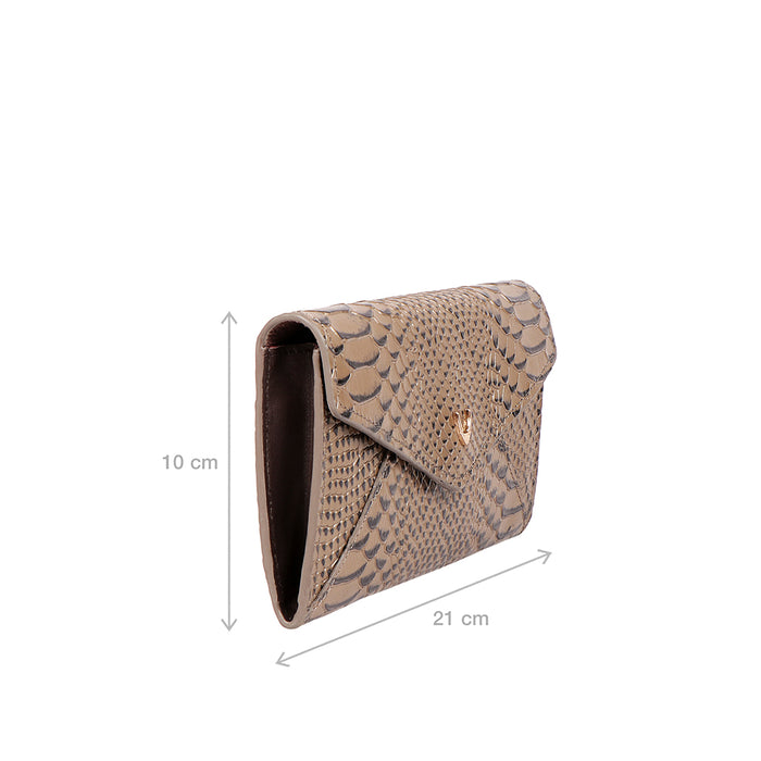 Mandy W5 White Leather Clutch Wallet