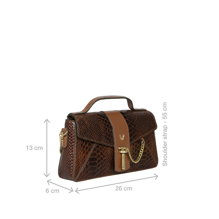 Manon Brown Leather Sling Bag