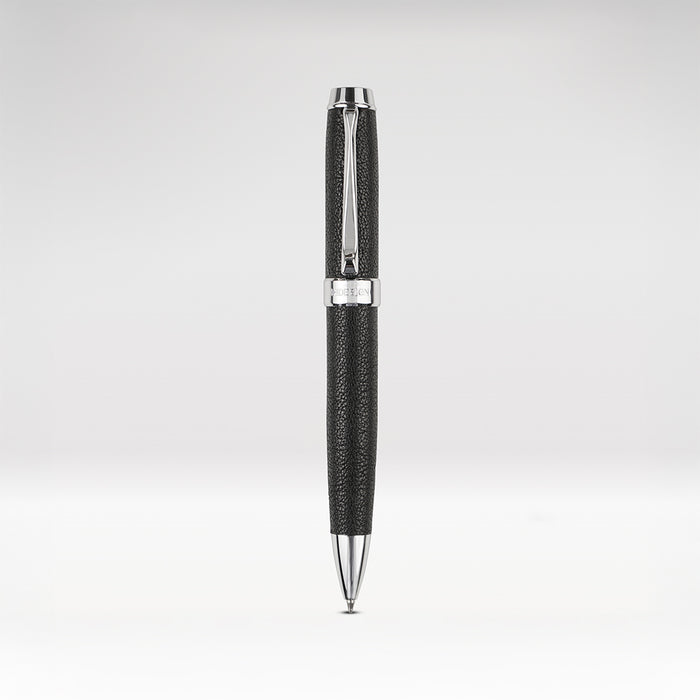 Manzoni Black Leather Ball Pen