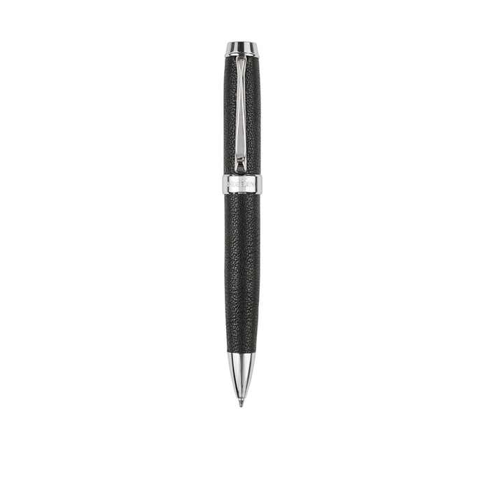 Manzoni Black Leather Ball Pen