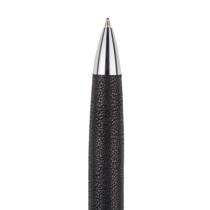 Manzoni Black Leather Ball Pen