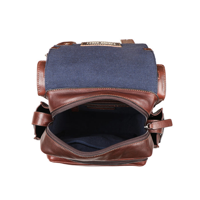 Mao 01 Brown Leather  Backpack