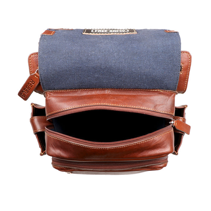 Mao 01 Tan Leather  Backpack