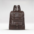 Mao 02 Brown Leather  Backpack