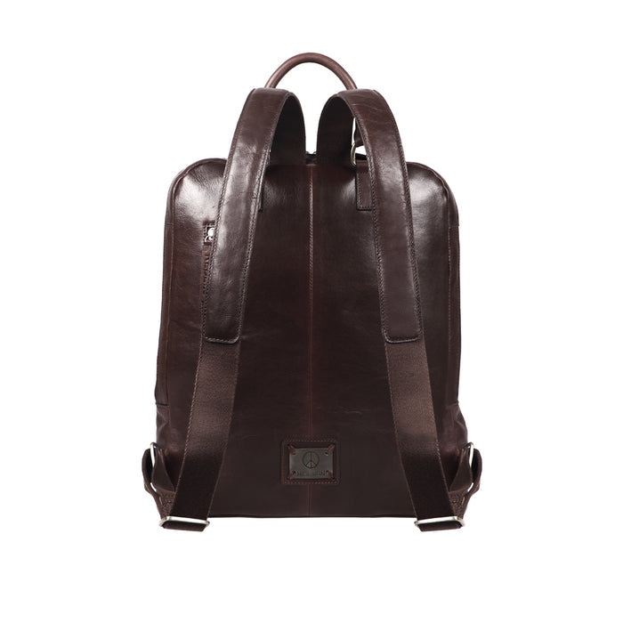 Mao 02 Brown Leather  Backpack