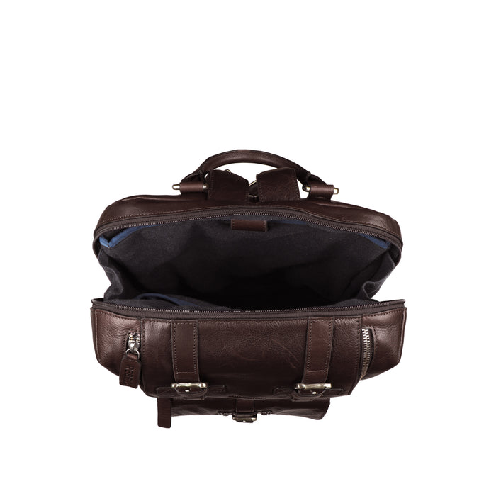 Mao 02 Brown Leather  Backpack