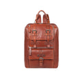 Mao 02 Tan Leather  Backpack