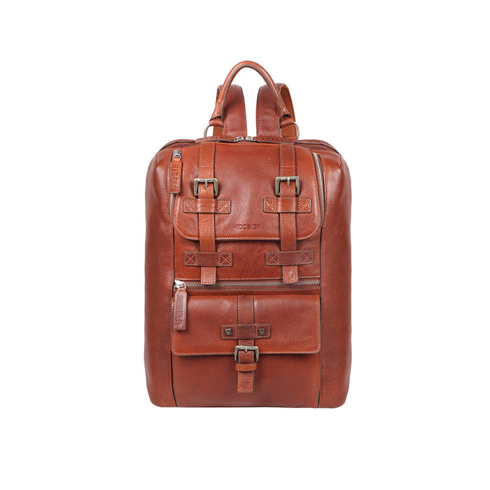 Mao 02 Tan Leather  Backpack