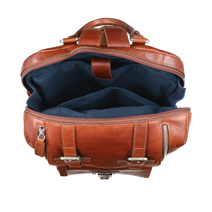 Mao 02 Tan Leather  Backpack