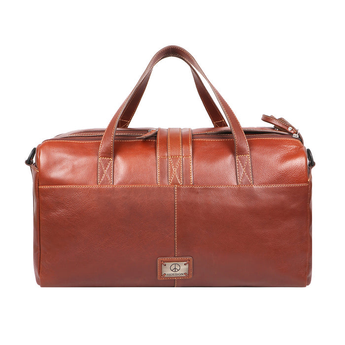 Mao 03 Tan Leather  Duffle Bag