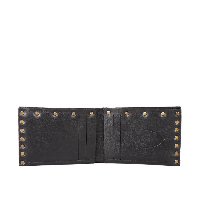 Mao W1 Black Leather Bi-Fold Wallet