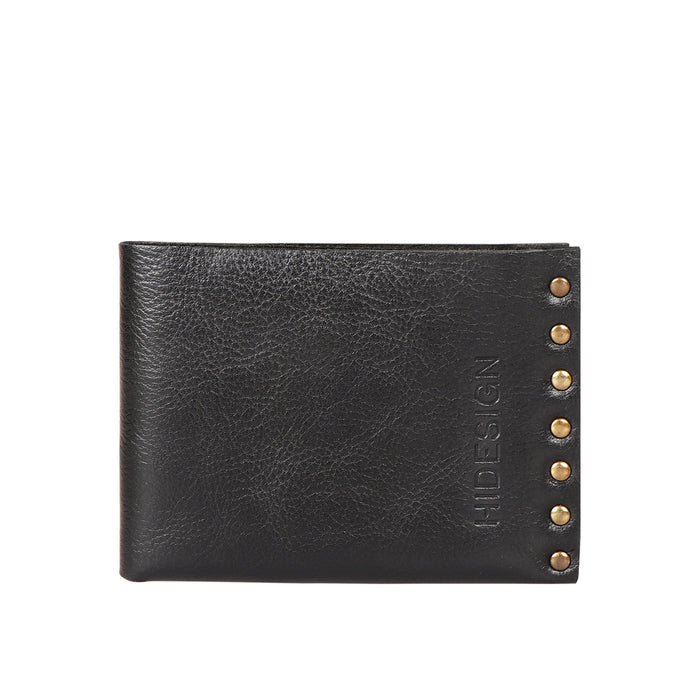 Mao W1 Black Leather Bi-Fold Wallet