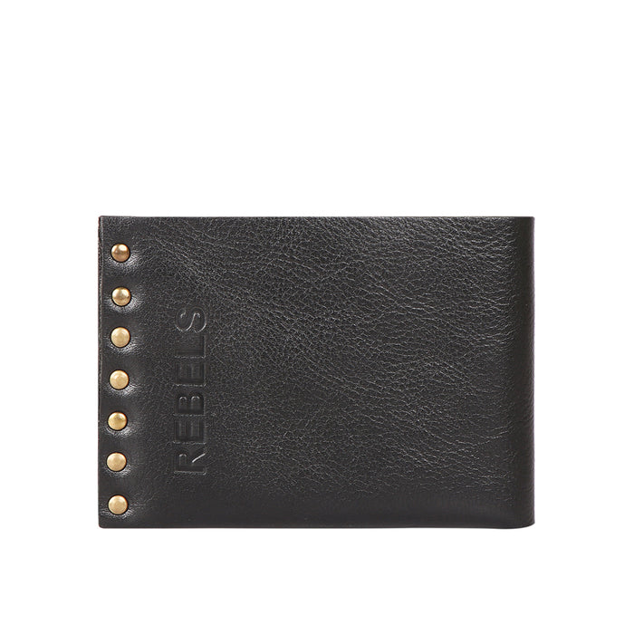 Mao W1 Black Leather Bi-Fold Wallet