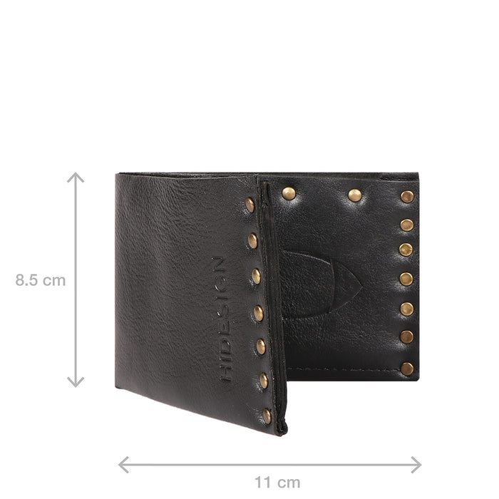 Mao W1 Black Leather Bi-Fold Wallet