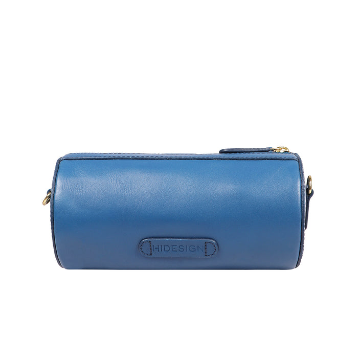 Mariah 01 Blue Leather Crossbody