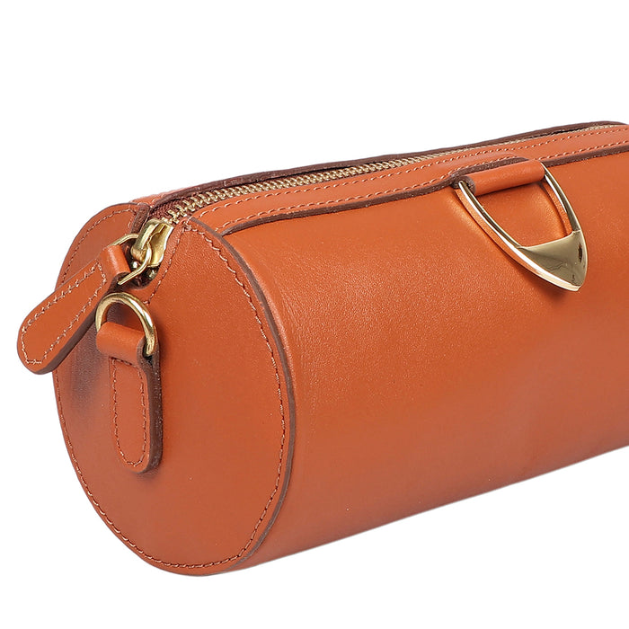Mariah 01 Tan Leather Crossbody