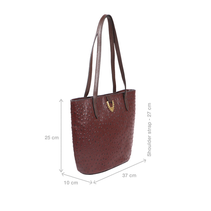 Mariah 02 Brown Leather Tote Bag