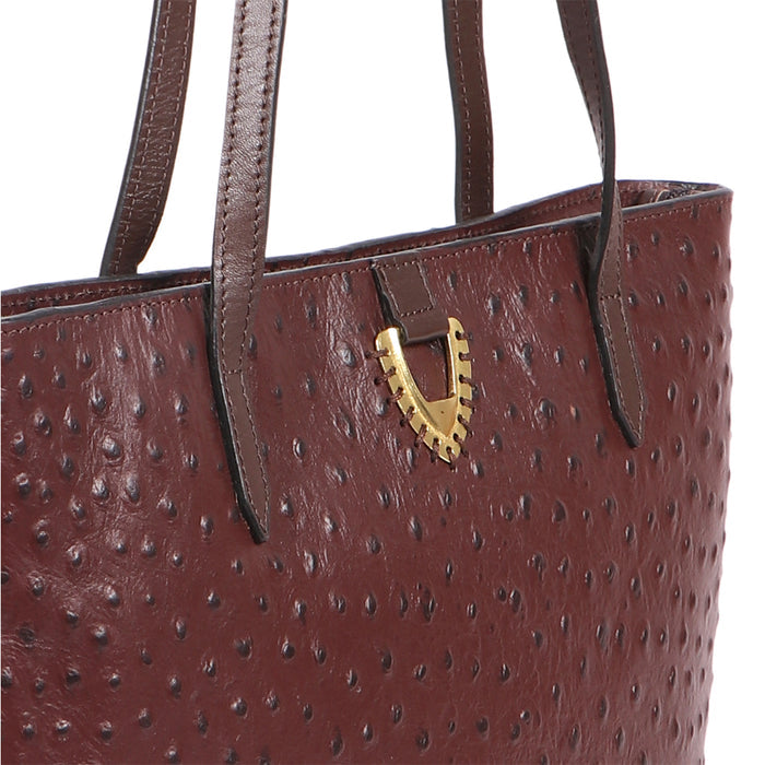 Mariah 02 Brown Leather Tote Bag