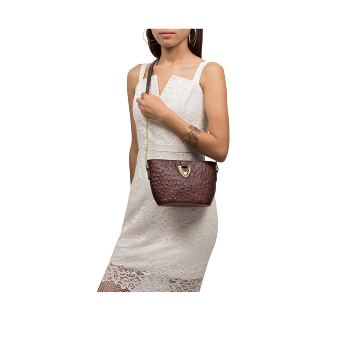Mariah 03 Brown Leather Sling Bag