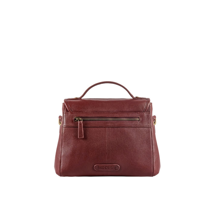 Marina Red Leather Crossbody