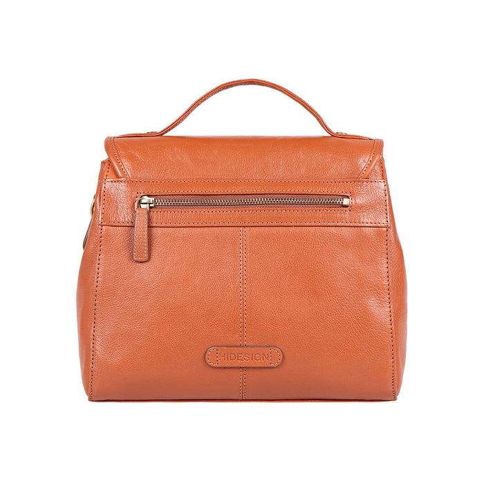 Marina Tan Leather Satchel