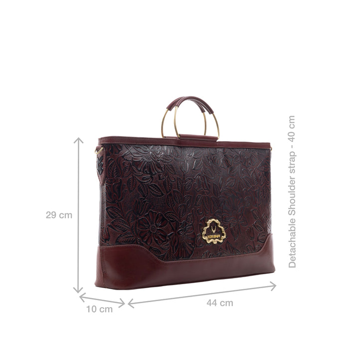 Marquise 04 Red Leather Tote Bag