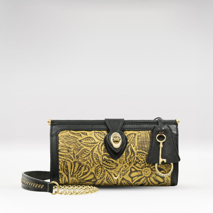 Marquise 05 Gold Leather Sling Bag
