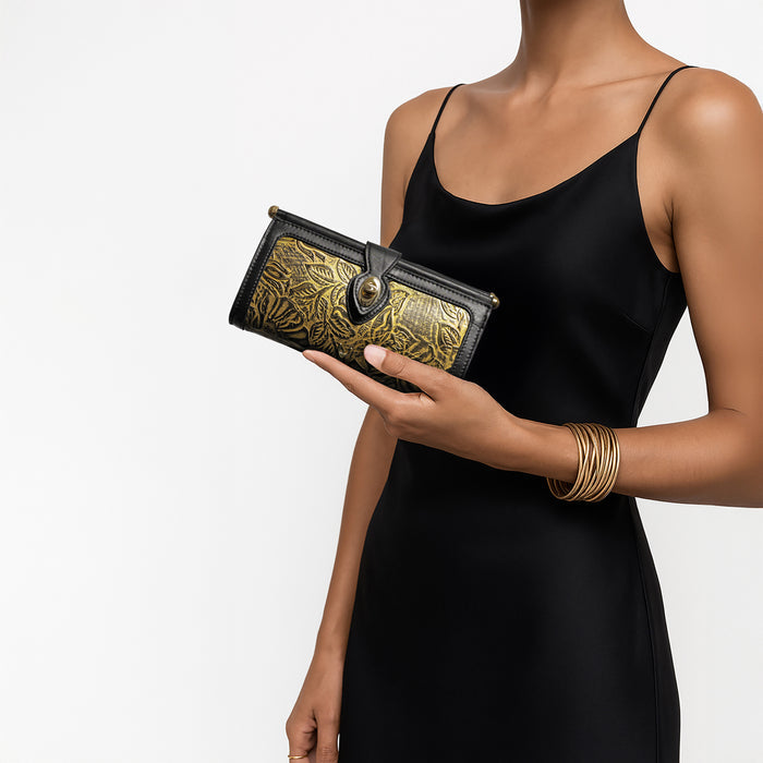 Marquise 05 Gold Leather Sling Bag