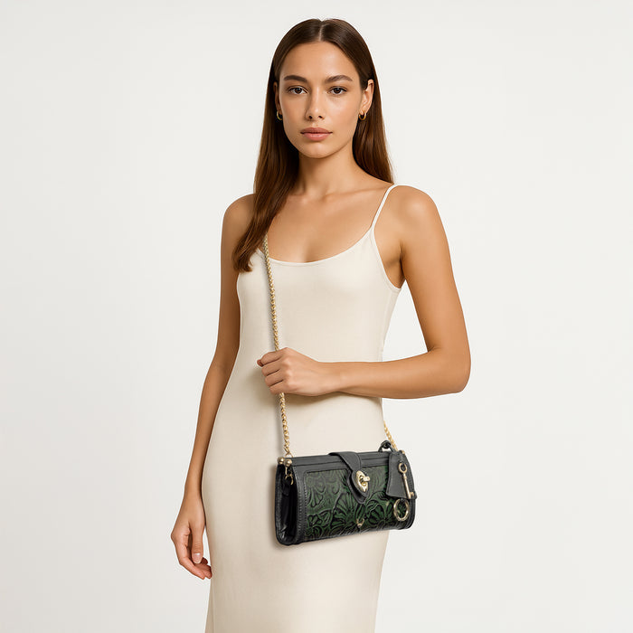 Marquise 05 Olive Leather Sling Bag