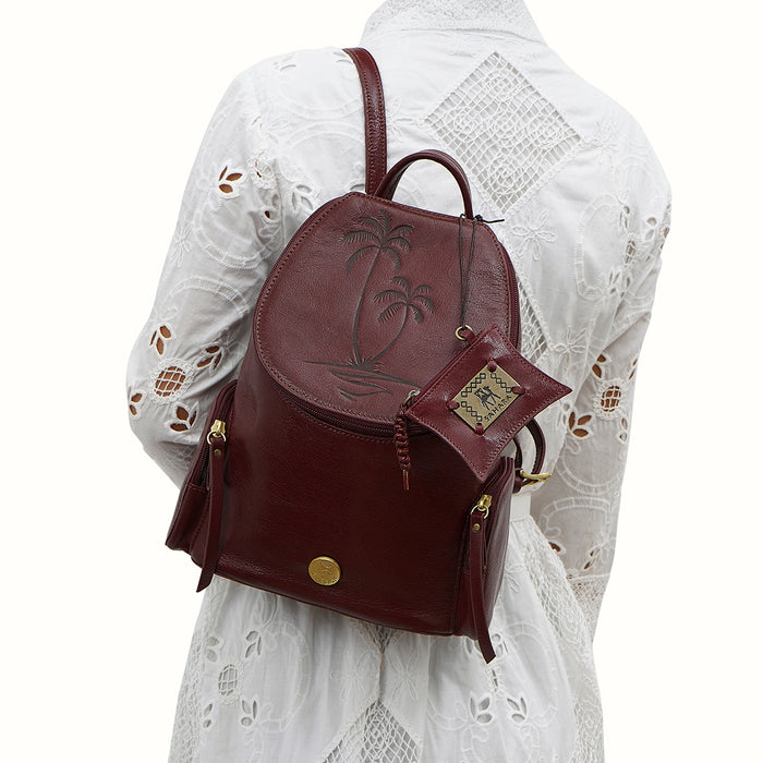 Marrakech - 02 Marsala Leather Backpack