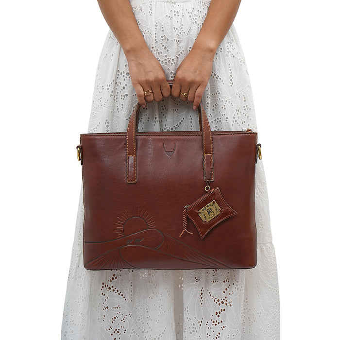 Marrakech - 03 Tan Leather Laptop Bag