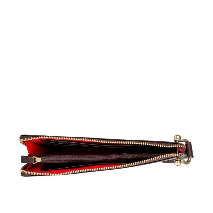 Martella W2 Brown Leather Zip Around Wallet