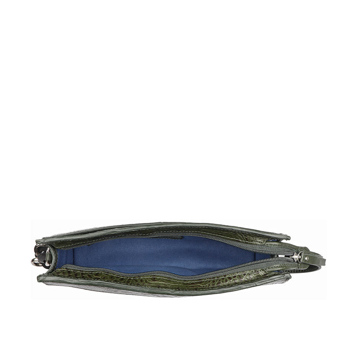 Martini 01 Green Leather Shoulder Bag