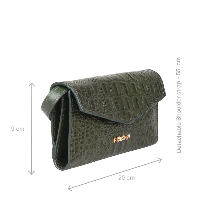 Martini W1 Green Leather Sling Wallet